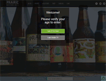 Tablet Screenshot of prairieales.com